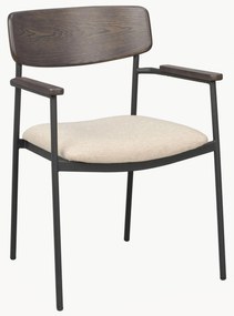 Cadeiras com braços em madeira de carvalho Maymont, conjunto de 2