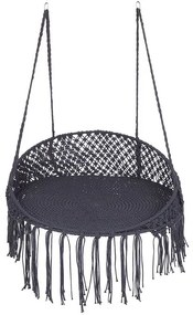 Cadeira suspensa em tecido preto BUNYAN Beliani