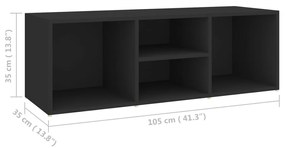 Sapateira 105x35x35 cm contraplacado preto