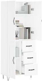 Armário alto 69,5x34x180 cm derivados de madeira branco