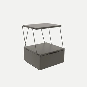 Mesa de Cabeceira Tekoba – Antracite – 42x52x41 cm