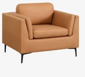 Poltrona Estofada Soren Camelo - Sklum
