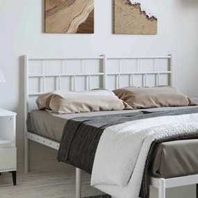 Cabeceira de cama 150 cm metal branco