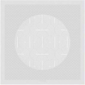 Toalha de mesa jacquard Le Cercle Blanc