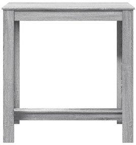 Mesa de bar 102x50x103,5cm derivados de madeira cinzento sonoma