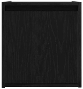 Mesa de cabeceira de parede 38x34x40 cm preto
