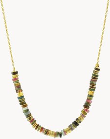 Colar banhado a ouro com turmalina Neo