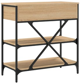 Mesa consola 75x34,5x75 cm derivados de madeira carvalho sonoma