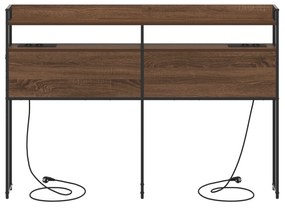 Cabeceira de armazenamento Carvalho castanho 135 cm