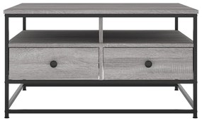 Mesa de centro 80x80x45 cm derivados de madeira cinzento sonoma