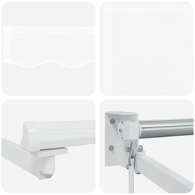 Toldo Retrátil Manual vidaXL Branco 500x300 cm, Tecido de Substituição