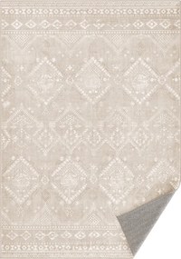 Tapete boho 120 x 170 cm elegante para uma decoração acolhedora da sala de estar bege cappuccino