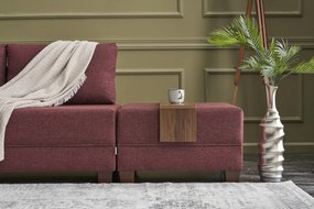 Sofá-Cama de Canto Fly – Vermelho Claret – 210x80x280 cm