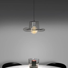 Candeeiro Tel – Preto – Diâmetro 30 cm, Altura 110 cm
