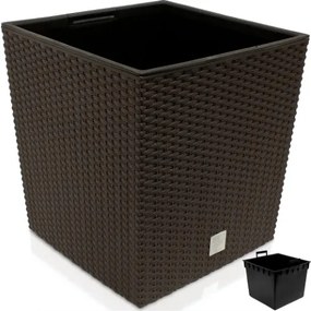 Conjunto 2 unidades Vaso Rato Low, 39 x 39 x 40,5 cm castanhos