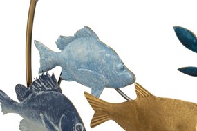 PAINEL DE FERRO DE PAREDE MARINHA 77X5X63 CM MULTICOLORIDO