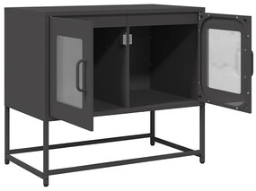 Móvel de TV 68x39x60,5 cm aço laminado a frio preto