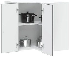 vidaXL Armário canto parede cozinha Lucca derivados de madeira preto