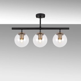 Candeeiro de Teto Atmaca – Preto Antigo – 60 x 15 cm