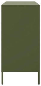 Aparador 68x39x79 cm aço verde azeitona