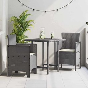 vidaXL Cadeira de Jardim 2 pcs Cinzento-claro 53 x 49 x 85 cm PP