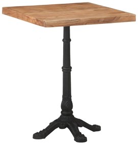 Mesa de bistrô 60x60x76 cm madeira de acácia maciça