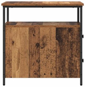 Armário de Cabeceira 2 pcs Madeira antiga 30 x 60 x 60 cm
