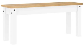 4 pcs conjunto de jantar Panama madeira pinho maciça branco