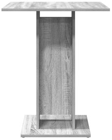 Mesa de bistrô 60x60x75cm derivados de madeira cinzento sonoma