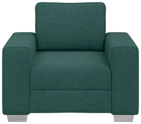 Poltrona vidaXL Verde Escuro 59 cm em Tecido