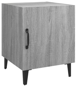 Mesa de cabeceira 2 pcs derivados de madeira cinzento sonoma