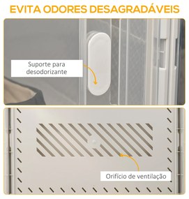 HOMCOM Armário Modular de Plástico Sapateira Modular com 8 Cubos Porta