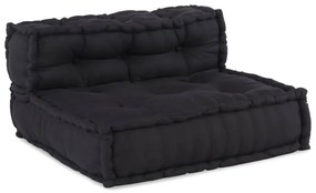 Puffs Modulares 4 pcs Tecido Antracite