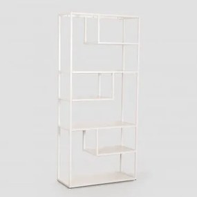 Estante 85x190 Cm Em Aço Thura Gardénia Branco - Sklum