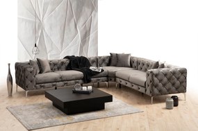 Sofá de Canto Como – Antracite – 310 cm x 70 cm x 270 cm