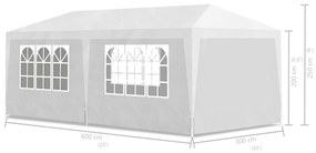 Tenda de Eventos Profissional Impermeável - 3x6 m - Branco