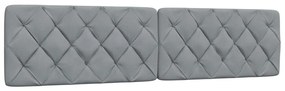 Estrutura de cama com LED sem colchão 200x200 cm tecido