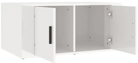 Mesa de centro 80x50x36 cm derivados madeira branco brilhante