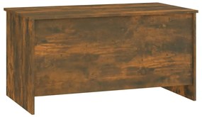 Mesa centro 102x55,5x52,5cm madeira processada carvalho fumado