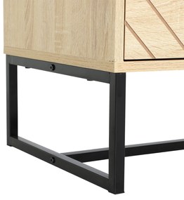 Armário auxiliar Cômoda 5 Gavetas Organizador de Mesa de Cabeceira Armazenamento de Escritório 80x39.5x110cm