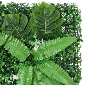 Vedação de plantas artificiais 6 pcs 40x60 cm verde