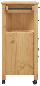 Carrinho de cozinha MONZA 84x40x90 cm madeira de pinho maciça