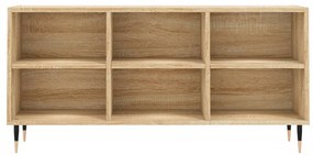 Armário de TV 103,5x30x50 cm derivados madeira carvalho sonoma
