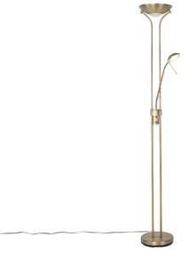 Candeeiro de pé moderno bronze flex LED dim 500-1800lm - DIVA Clássico / Antigo