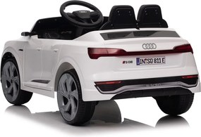 Carro elétrico para Crianças 12V 4x4 Audi SQ8, Rodas de espuma EVA, comando, assento Couro ecológico Branco