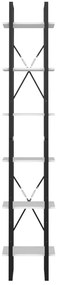 Estante c/ 6 prateleiras 40x30x210 cm derivados madeira branco