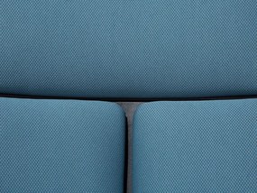 Cadeira de escritório em tecido preto e azul DELIGHT Beliani