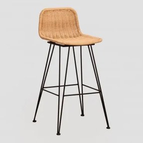 Banco Alto De Jardim Em Vime Sunset Vali ↑75 Cm - Sklum
