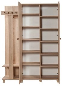 Hall Stand Garmanto – Sonoma Oak – 135x192x36 cm