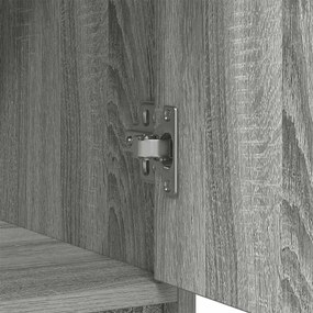Aparador c/ gavetas e portas 73x31x90 cm sonoma cinzento